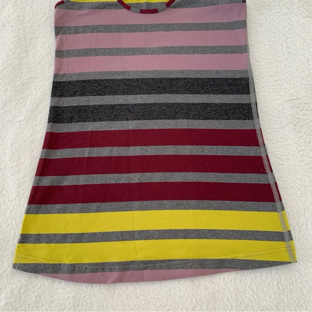 Women’s 2 LULULEMON Cool Racerback Luon Yoga Tank Top Triplet Twin Stripe